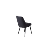 Velvet Deluxe Matstol Svart, Polyester