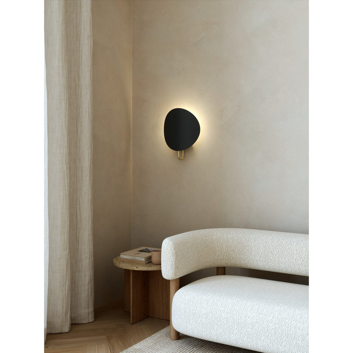 Spargo Vägglampa Svart/Mässing