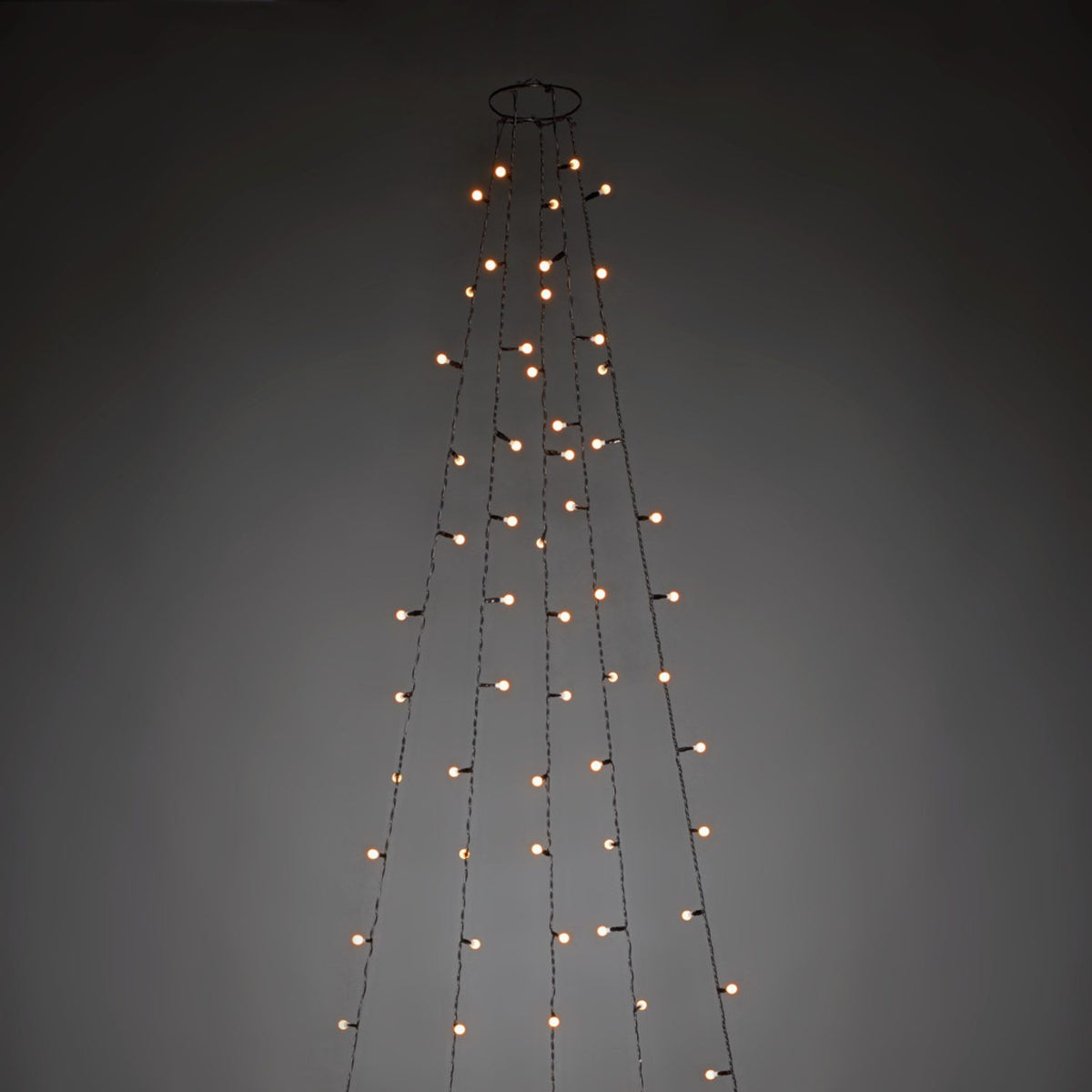 Slinga Amber LED Cherry Grön kabel Julgransbelysning 240 cm