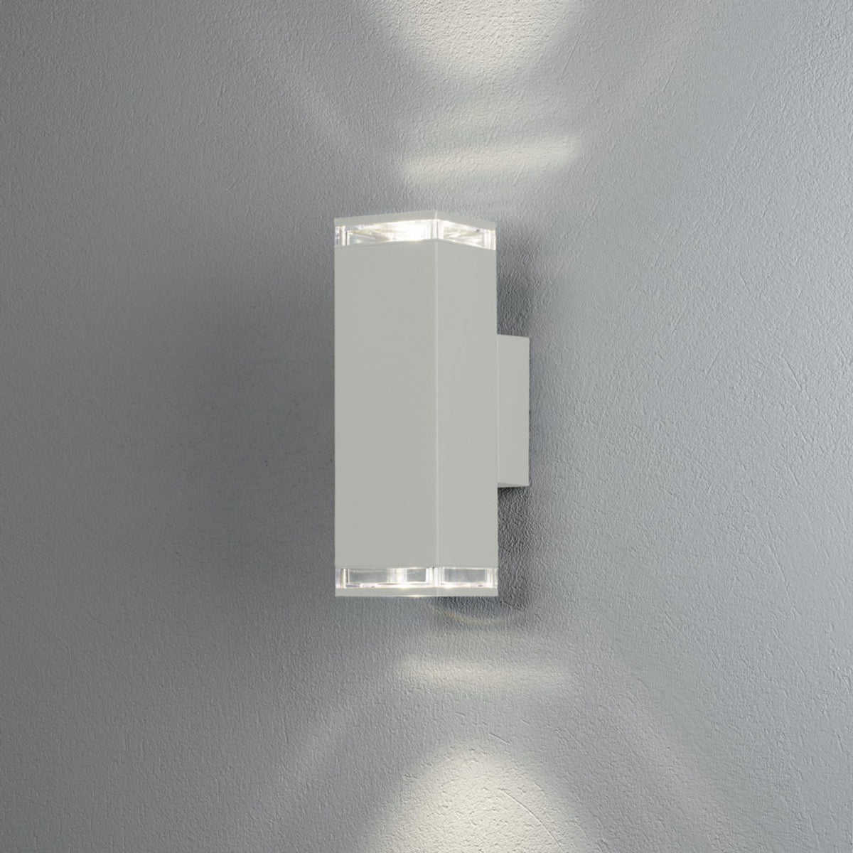Pollux 2xGU10 Vägglampa Ute Vit, 23.5 cm