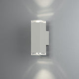 Pollux 2xGU10 Vägglampa Ute Vit, 23.5 cm