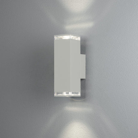 Pollux 2xGU10 Vägglampa Ute Vit, 23.5 cm