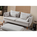 Oslo (195 x 75 x 100 cm) 3-sitssoffa Creme