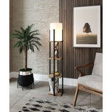 Dakar (21 x 21 cm) Golvlampa Natur Svart