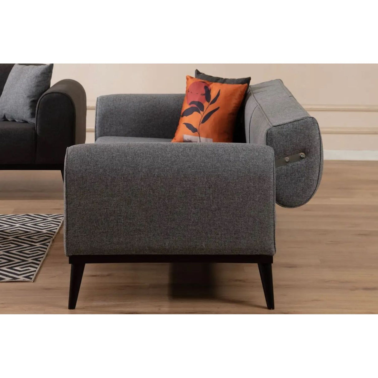 Lima 3-sits (220 x 84 x 77 cm) 3-sits bäddsoffa Ljusgrå