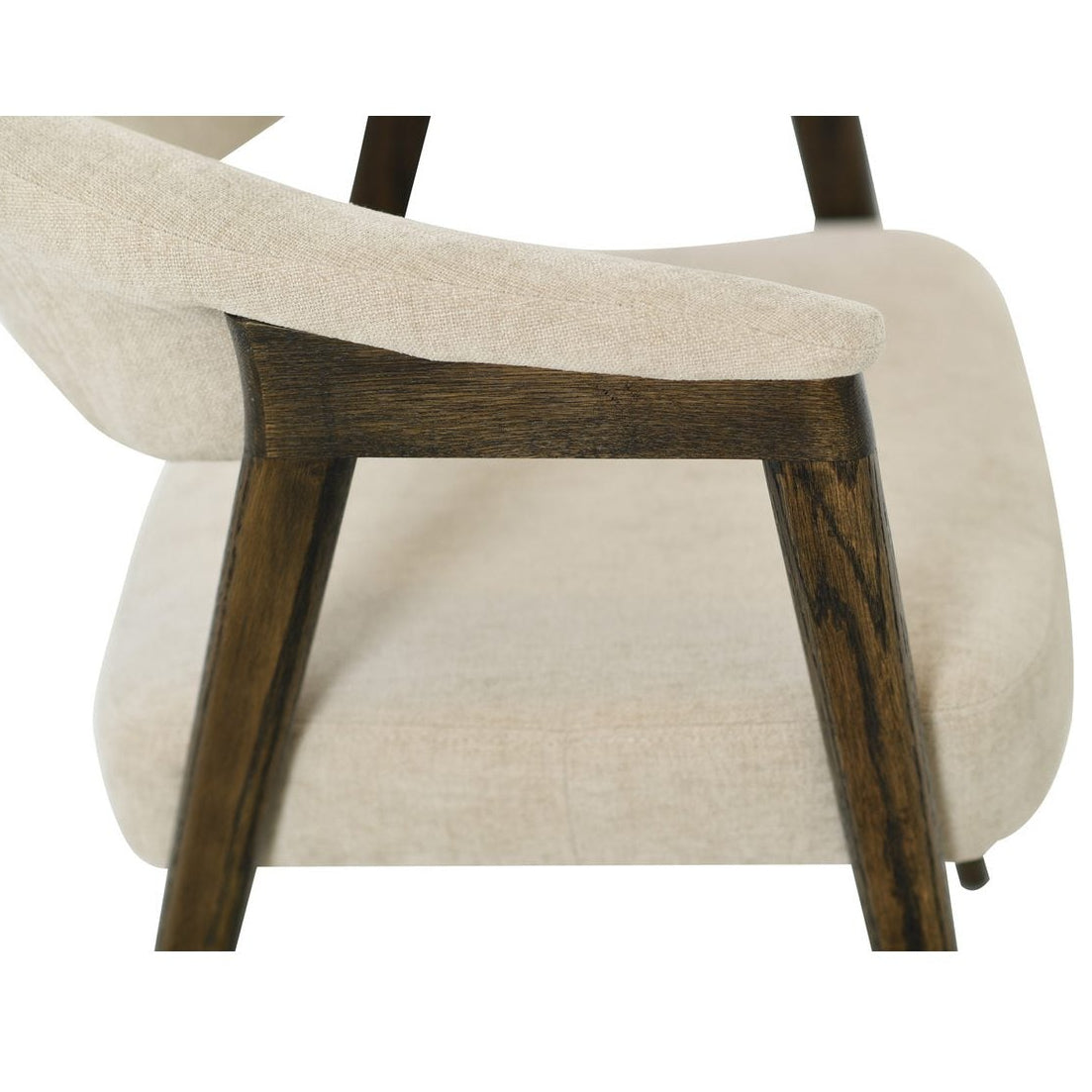 EDDA Matstol creme/brunlackad ek