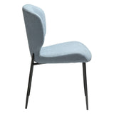 Glory Stol Blue Fog, Antique Brass