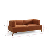 Atom 2-sits soffa Orange