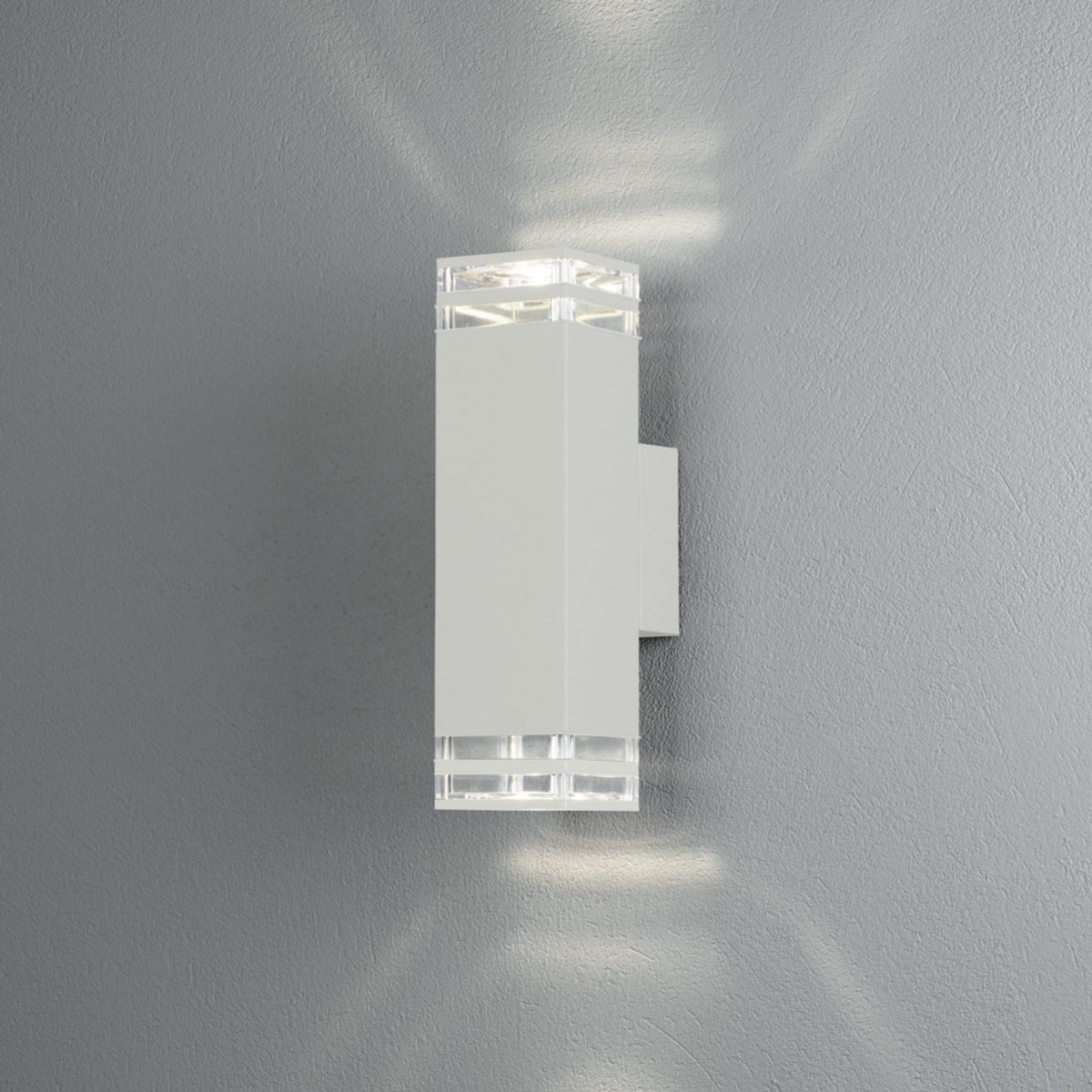 Pollux 2xGU10 Vägglampa Ute Vit, 27.5 cm
