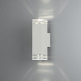 Pollux 2xGU10 Vägglampa Ute Vit, 27.5 cm