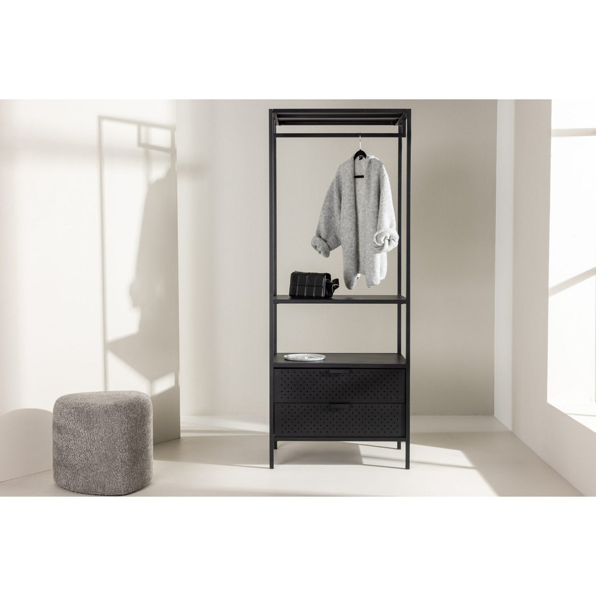 Malibu Klädhängare Svart, 70 x 180