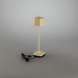 Capri mini bordslampa USB Bordslampa Ute/Inne Gräddvit