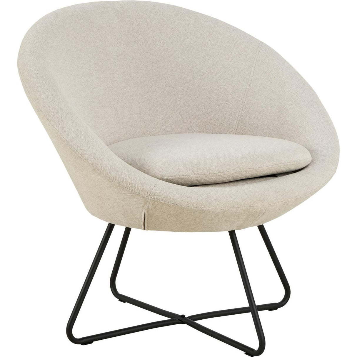 Center Loungefåtölj Apia tyg Beige