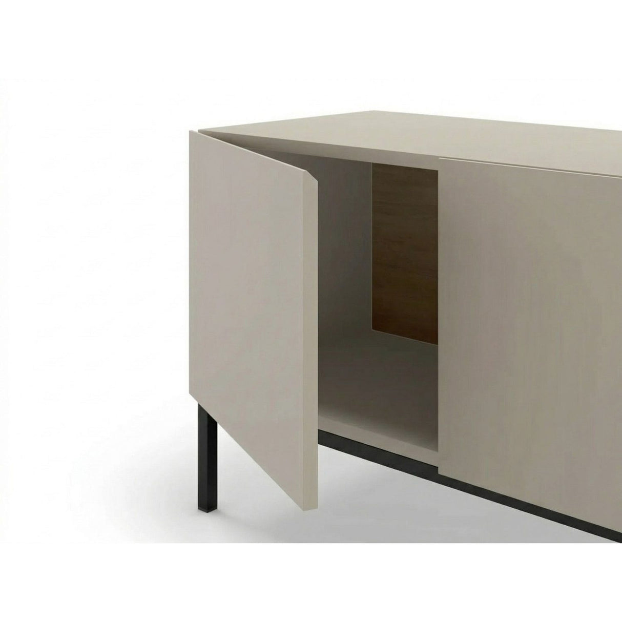 Salvador 180 (180 x 55 x 41,8 cm) TV-bänk Sandsten naturlig ek svart