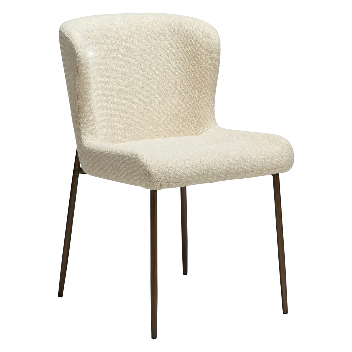 Glam Stol Frosted Almond, Antique Brass