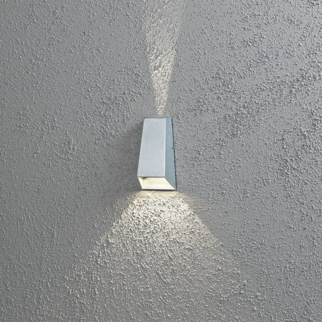 Imola HP-LED 2x3W Vägglampa Ute Grå
