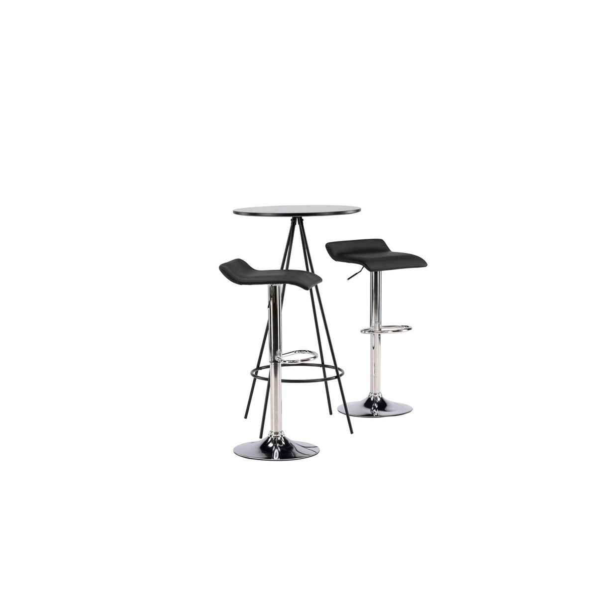 Bistro, Jonna Rund matgrupp Svart,Silver, Svart, ⌀60