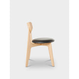 Slab Matstol Upholstered Natural