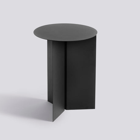 Slit runt Ø35 × H47 cm Sidobord Black – pulverlackerat stål