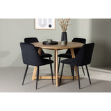 Yakidon, Night Rund matgrupp Svart, Brun, ⌀120