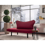 Chatto (150 x 75 x 70 cm) 2-sits bäddsoffa Vinröd