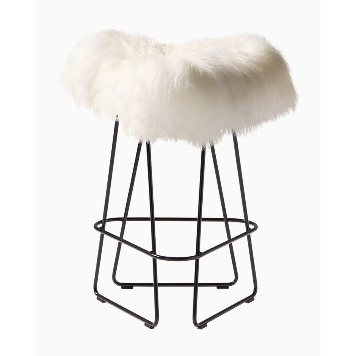 Iceland 65 cm Barstol Wild White