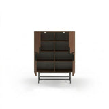 Edinburgh (100 x 128 x 40 cm) Sideboard Milano valnöt svart