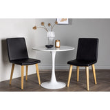 Hamden, Today Rund matgrupp Svart,Natur, Vit, ⌀80