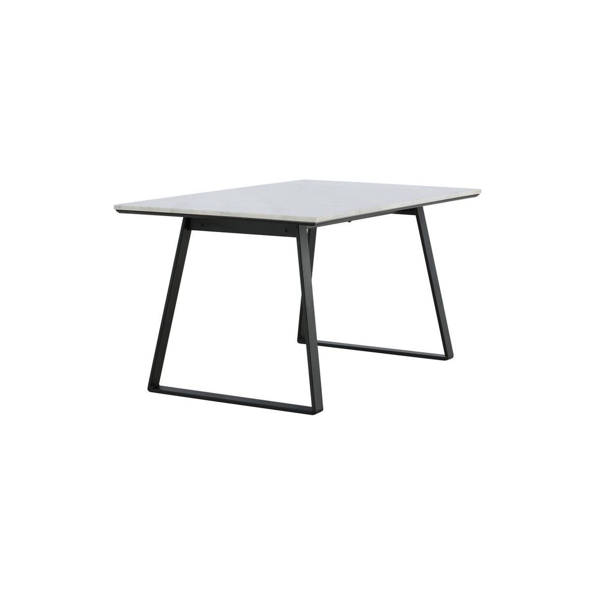 Estelle Rektangulärt matbord Svart,Vit, Marmor, 140 x 90
