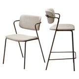 Zed Stol Cashmere bouclé, Antique Brass