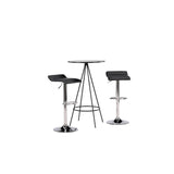 Bistro, Jonna Rund matgrupp Svart,Silver, Svart, ⌀60