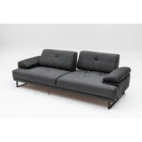 Quito (239 x 99 x 83 cm) 3-sits bäddsoffa Antracit