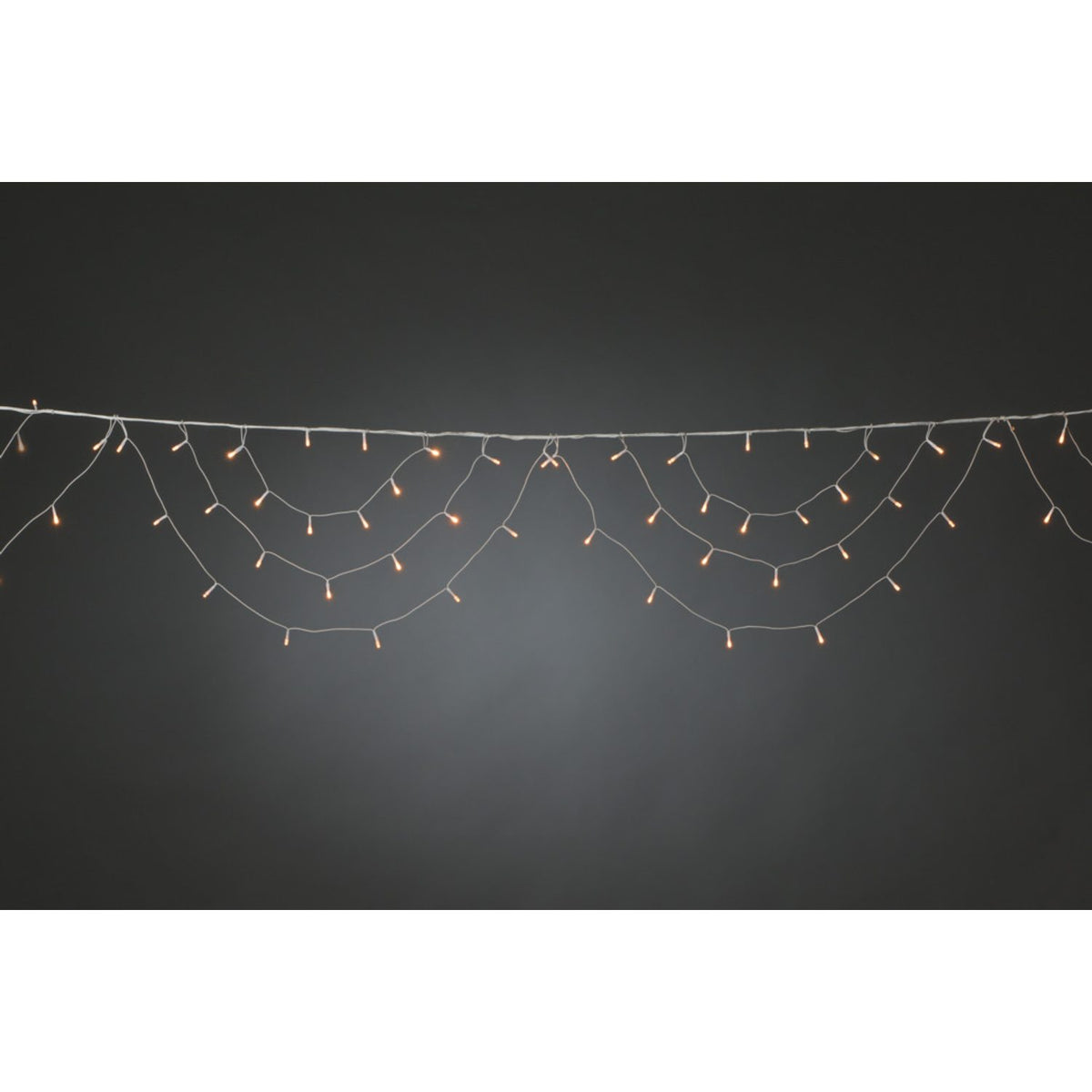 3 bågar 184 amber LED Ljusslinga Ute