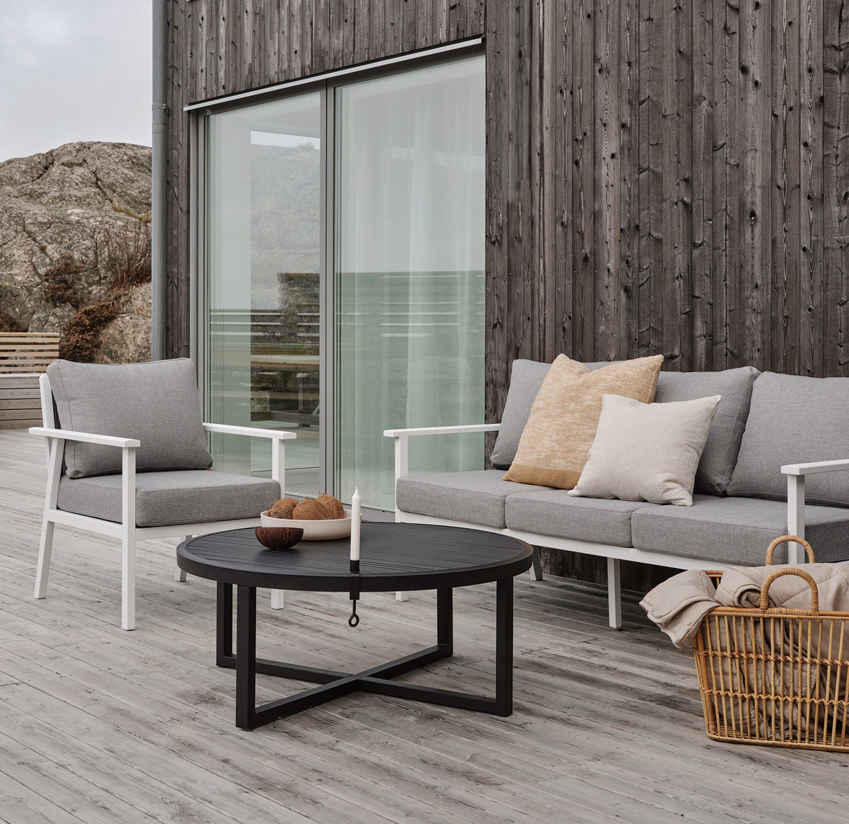 Samvaro 3-Sits Soffa Vit