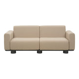 Bolster 2,5-sits Soffa 209x94 cm Antracit/Teddy Beige