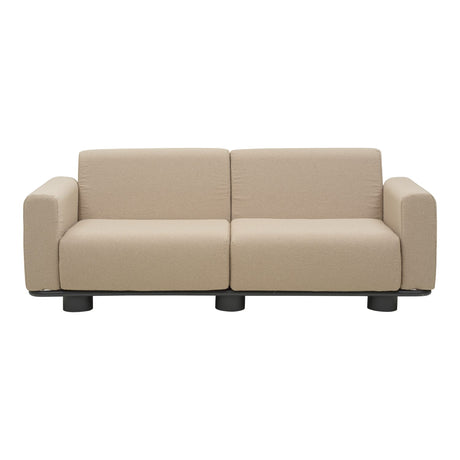 Bolster 2,5-sits Soffa 209x94 cm Antracit/Teddy Beige