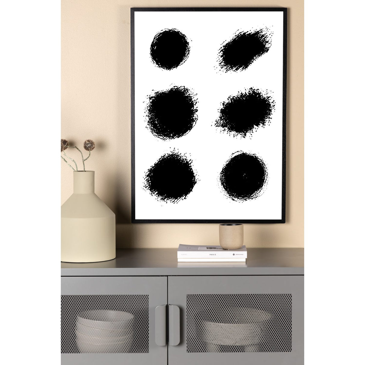 Prickar Poster Vit, 30 x 40 cm