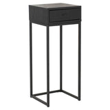 Regal Sängbord Svartlackad Ask, 75 cm