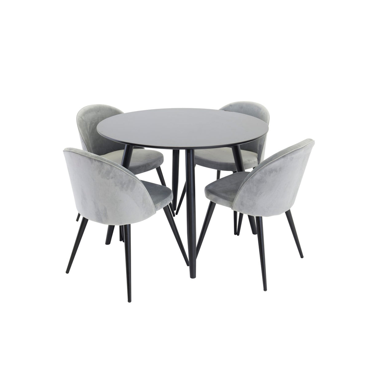 Plaza, Sammet Rund matgrupp