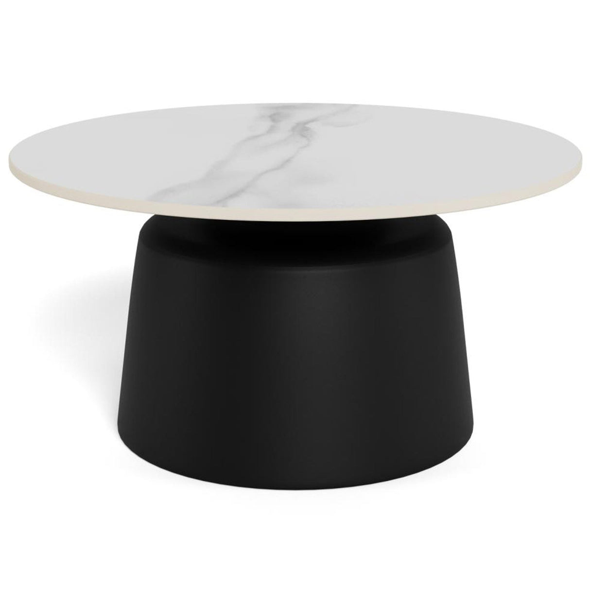 Nimbus soffbord Keramik Vit 70 cm Runt