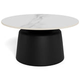 Nimbus soffbord Keramik Vit 70 cm Runt