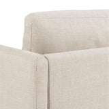 Milly 2-sits med schäslong Basel tyg Beige 24