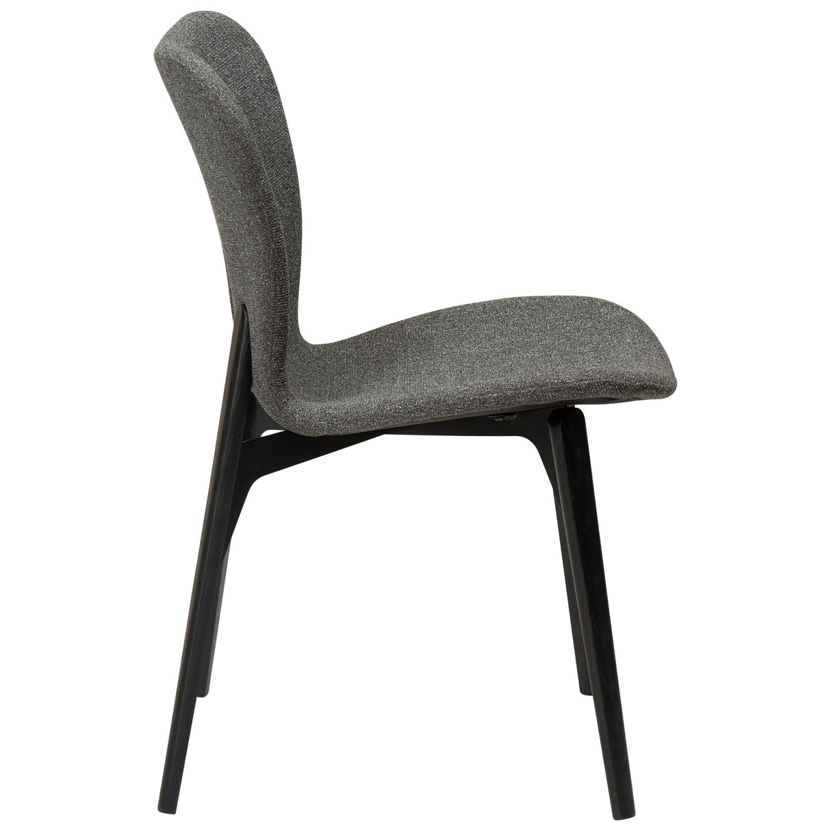 Paragon Stol Pebble Grey Bouclé, Black Ash