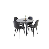 Plaza, Polar Rund matgrupp Svart, Svart, 4st