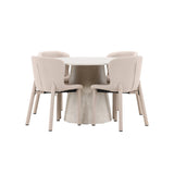 Lanzo, Astoria Runt matgrupp Beige, Beige, 4st