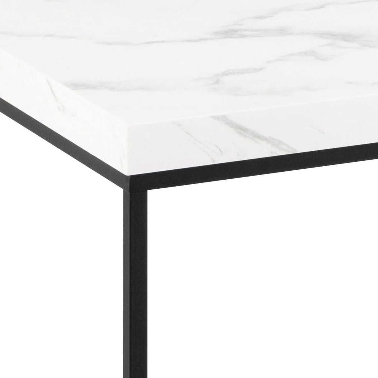 Barossa Soffbord 45x110x55 cm Vit Carrara