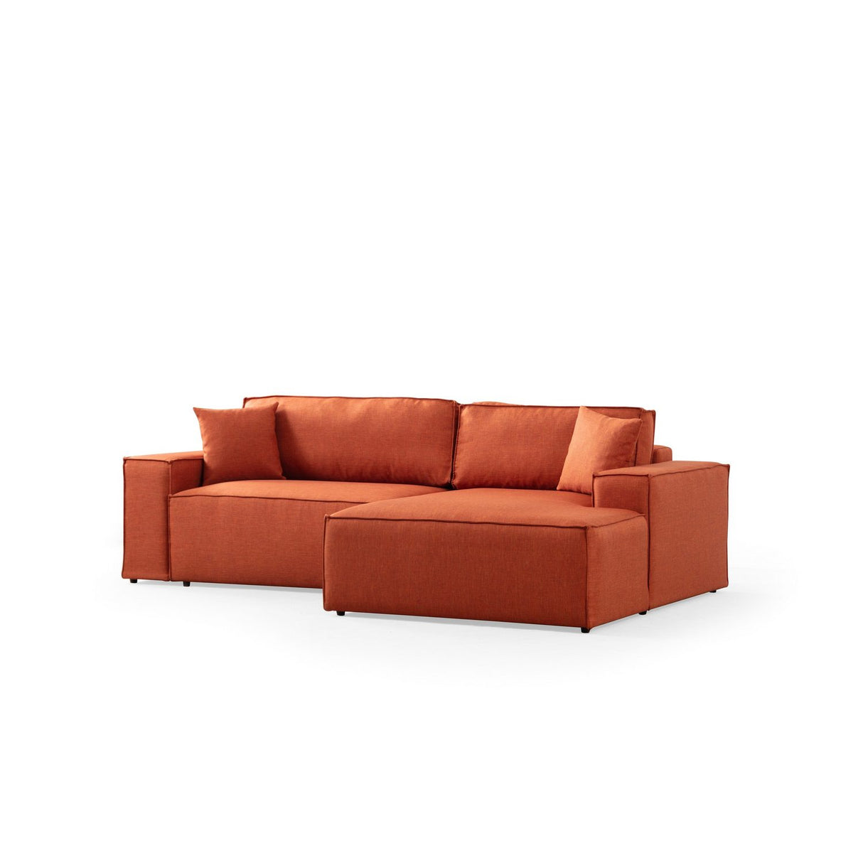 Nouméa Corner (260 x 78 x 170 cm) Hörnsoffbädd Orange, Höger