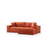 Nouméa Corner (260 x 78 x 170 cm) Hörnsoffbädd Orange, Höger