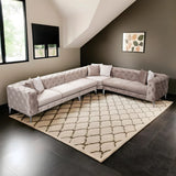 Lyon Beige Hörnsoffa