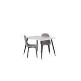 Polar, Polar Rektangulär matgrupp Svart,Grå, Svart,Vit, 50 x 80 x 60